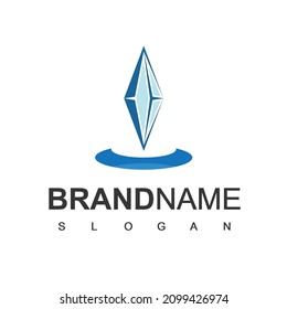 Diamond Logo Template, Gem Shape Logo