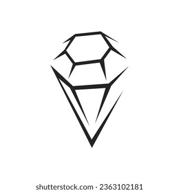 plantilla de logotipo de diamante Aislado. Identidad de marca. Gráfico de vectores de resumen de iconos