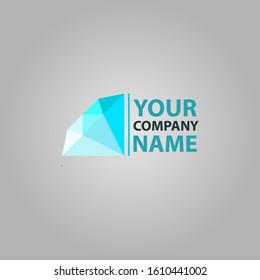 Diamond logo template.  Simple and modern design.Vector layered. Easy to edit and customize