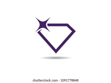 Diamond Logo Template vector icon illustration design