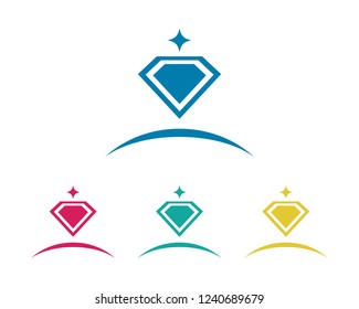 Diamond Logo Template vector icon illustration design