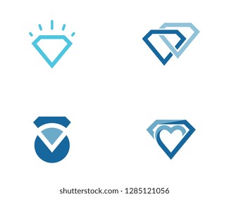 Diamond Logo Template vector icon illustration design