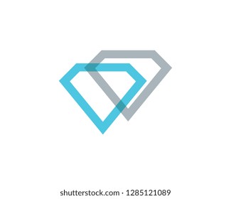 Diamond Logo Template vector icon illustration design