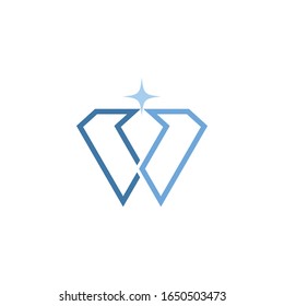 Diseño de ilustración de icono de vectores de plantillas de logotipos de diamantes
