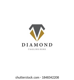 Diseño de icono vectorial de plantilla de logotipo de diamantes