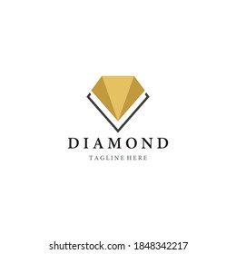 Diamant-Logo-Vorlage, Vektorsymbol-Design
