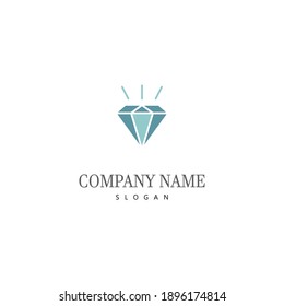 Vorlage für Diamantlogo, Vektorgrafik-Design