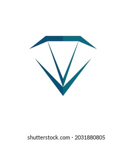 Diseño de la ilustración del icono de la plantilla de logotipo de diamantes