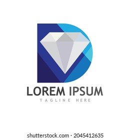 Vorlage für Diamantlogo, Vektorgrafik-Design