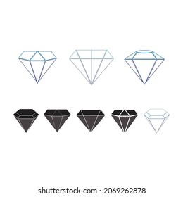 Vorlage für Diamantlogo, Vektorgrafik-Design
