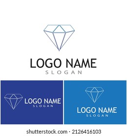 Diseño de la ilustración del icono de la plantilla de logotipo de diamantes