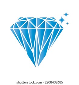 Diseño de ilustración de icono vectorial de la plantilla de logotipo de diamantes
