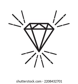 Diseño de ilustración de icono vectorial de la plantilla de logotipo de diamantes