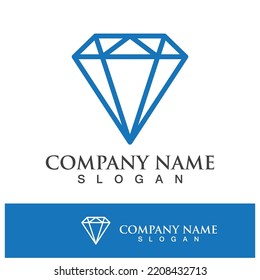 Diamond logo template vector icon illustration design