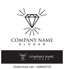 Diamond logo template vector icon illustration design