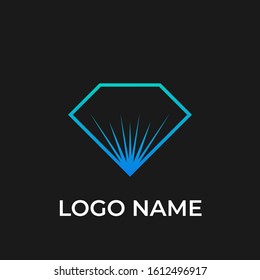 Diamond Logo Template vector. diamond symbol. Jewelry shop sign icon illustration design.
