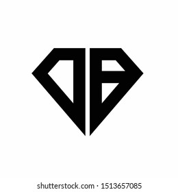 Diamond logo that formed letter D and letter B