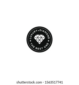 diamond logo vector concept with vintage style