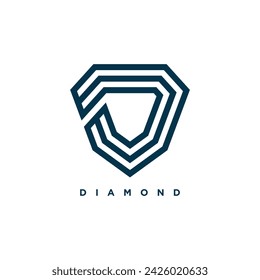 Diamant-Logo-Vektor-Design-Element-Symbol für Unternehmen mit kreativem Stil