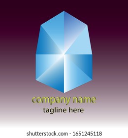 diseño vectorial del logotipo de diamante.Vector de icono Gemstone.