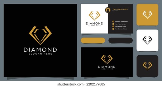 diseño de vectores de logotipo de diamante mono