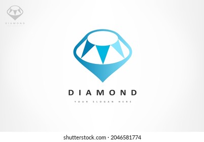 diamond logo vector gemstone design