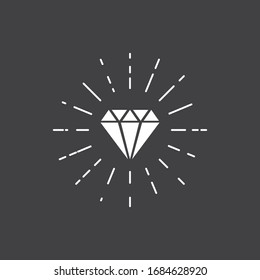 Diamond  logo vector icon illustration design  template