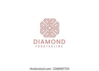 ilustración de icono del vector del logotipo de diamante