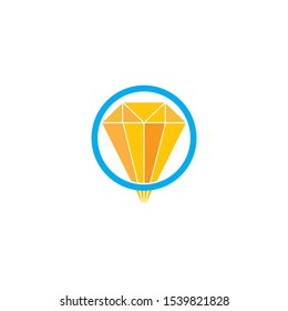 Diamond logo vector icon template