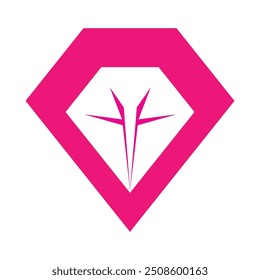Diamond logo vector icon template