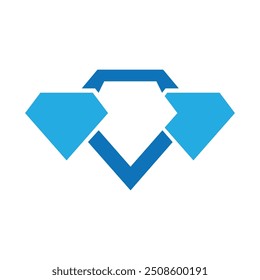 Diamond logo vector icon template