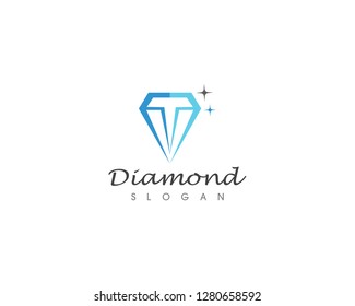 Diamond logo and vector illustration 