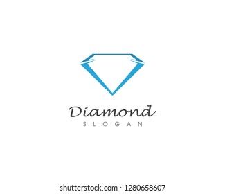 Diamond logo and vector illustration 