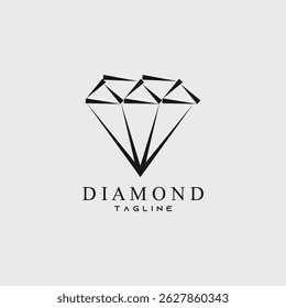 diamond logo vector illustration design