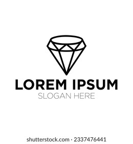 diamond logo vector illustration isolated on white background