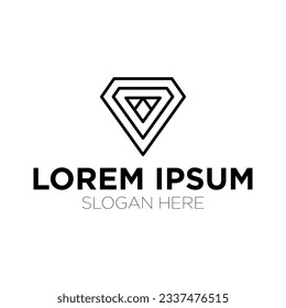 diamond logo vector illustration isolated on white background