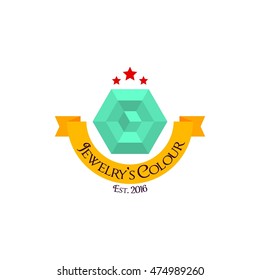 Diamond Logo Vector. Simple modern jewelry logo design template