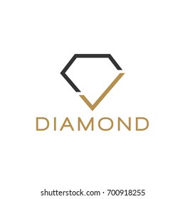 diamond logo vector template