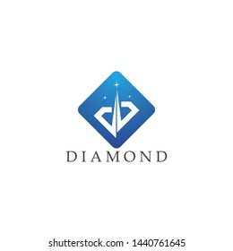 Diamond logo vector template illustration icon