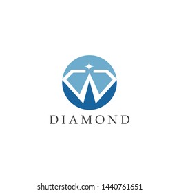 Diamond logo vector template illustration icon