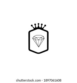 Rautenlogo, Vektorvorlage. Symbol für Kosmetika und Verpackungen, Schmuck, handgefertigte Erzeugnisse oder Schönheitsprodukte