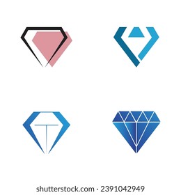 Diamond logo vector template symbol design