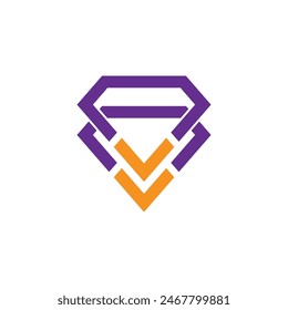 Plantilla y símbolo del Vector del logotipo del diamante