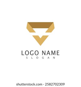 Diamond logo vector template and symbol