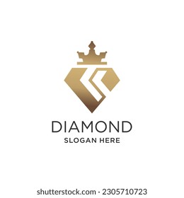 Diamond logo vector with unique style