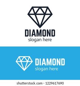 Diamond logost. Abstract luxury vector labels with sparkle brilliant. Luxury label and diamond, brilliant gemstone logo collection