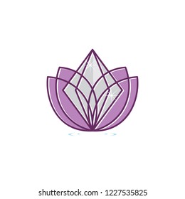 Diamond Lotus Illustration
