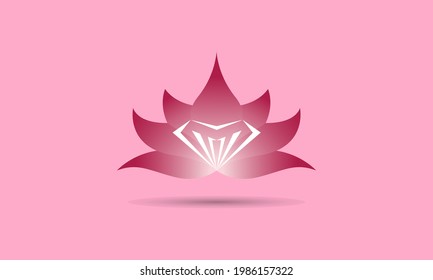 Diamond Lotus logo Luxury For Your Business 
