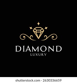 Diamant Luxus Logo Design kreative Idee