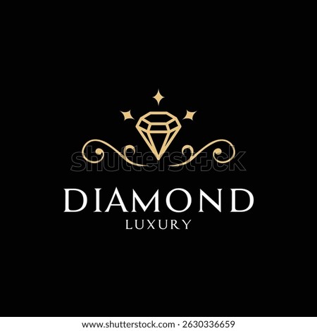 diamond luxury logo design creative idea